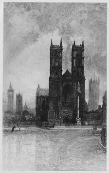 The Towers of Westminster c1897. Artist: Francis S Walker