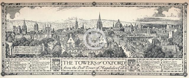 'The Towers of Oxford', 1905. Artist: Edmund Hort New.