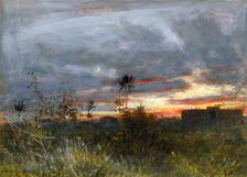 The Towers of Silence, Bombay 1909. Artist: Albert Goodwin