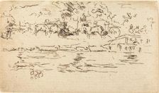 The Towing-Path. Creator: James Abbott McNeill Whistler