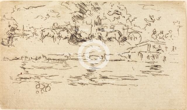 The Towing-Path. Creator: James Abbott McNeill Whistler.
