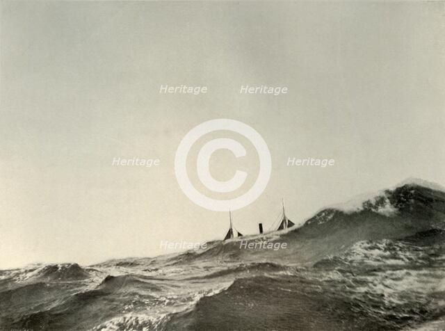 'The Towing Steamer Koonya...in a Heavy Sea', 1908, (1909). Artist: Unknown.