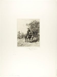 The Towpath, c. 1864. Creator: Charles Emile Jacque