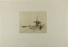 The Towpath, from Cahier de six eaux-fortes, vues de Hollande, 1862. Creator: Johan Barthold Jongkind