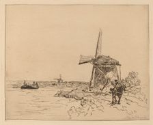 The Towpath (Le Chemin de Halage), 1862. Creator: Johan Barthold Jongkind