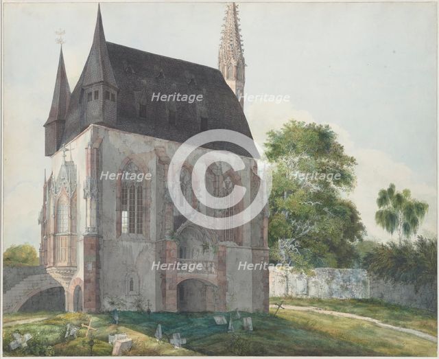 The Totenkapelle in Kiedrich, ca 1814. Creator: Fohr, Carl Philipp (1795-1818).