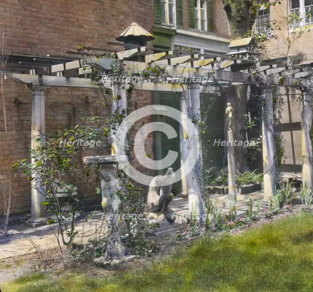 The Touchstone Garden, 118-120 East 30th Street, New York, New York, 1919. Creator: Frances Benjamin Johnston.