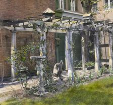 The Touchstone Garden, 118-120 East 30th Street, New York, New York, 1919. Creator: Frances Benjamin Johnston