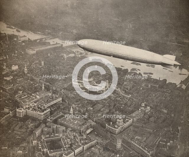 'The tour of the Graf Zeppelin over Great Britain, August 1931', 1931 (1935). Artist: Unknown.
