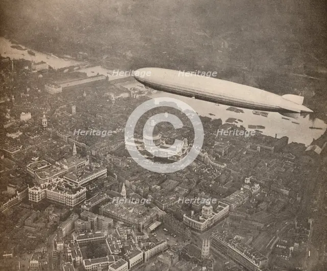 'The tour of the Graf Zeppelin over Great Britain, August 1931', 1931 (1935). Artist: Unknown.
