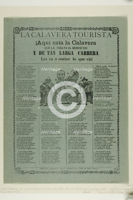 The Tourist Calavera, n.d. Creator: José Guadalupe Posada.