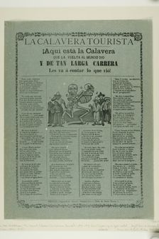 The Tourist Calavera, n.d. Creator: José Guadalupe Posada