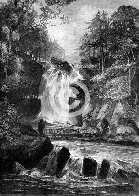 The Tourist Season in Scotland: The Falls of Muick, five miles from Ballater, 1881. Creator: Unknown.