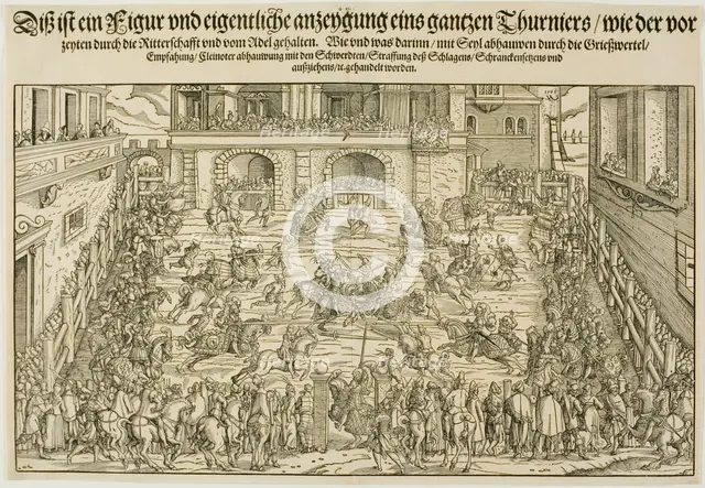 The Tournament, 1565. Creator: Jost Ammon.