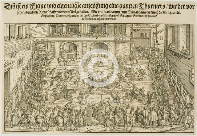 The Tournament, 1565. Creator: Jost Ammon.