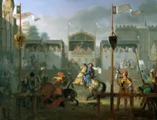 The Tournament 1812. Artist: Pierre Henri Revoil