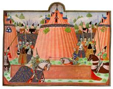 The Tournament at St Inglevert France, 15th Century.Artist: Master of the Harley Froissart