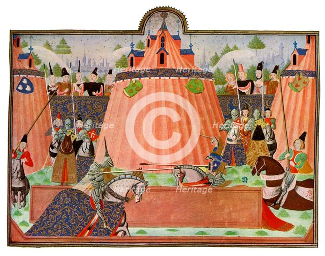 'The Tournament at St Inglevert', France, 15th Century.Artist: Master of the Harley Froissart