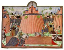 The Tournament at St Inglevert France, 15th Century.Artist: Master of the Harley Froissart