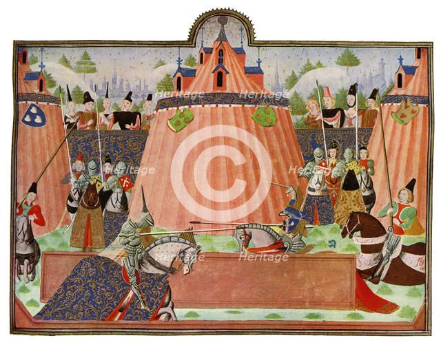 'The Tournament at St Inglevert', France, 15th Century.Artist: Master of the Harley Froissart