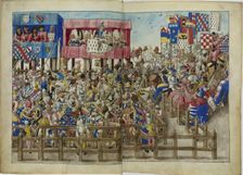 The Tournament Book of René d'Anjou, ca 1447. Artist: Anonymous