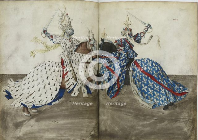 The Tournament Book of René d'Anjou, ca 1447. Artist: Anonymous  