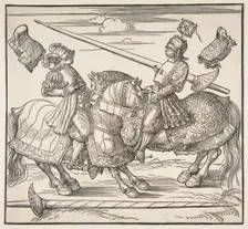 The Tournament on Horseback, ca. 1517/18. Creator: Albrecht Durer