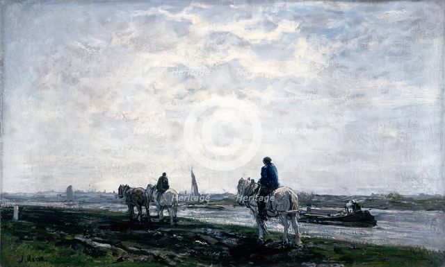 The Tow Path, 1875-1899. Creator: Jacob Henricus Maris.