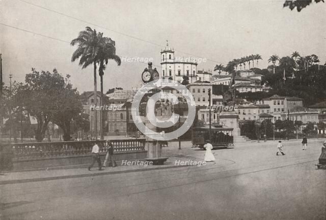 'The Tram passing the Praca da Gloria', 1914. Artist: Unknown.