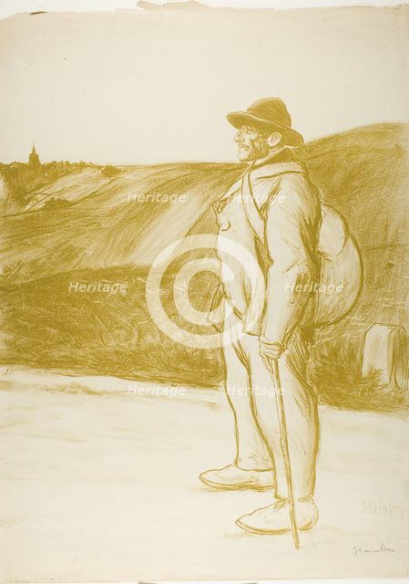 The Tramp, 1897. Creator: Theophile Alexandre Steinlen.