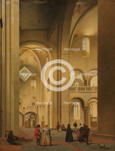 The Transept of the Mariakerk in Utrecht, Seen from the Northeast, 1637. Creator: Pieter Jansz Saenredam.