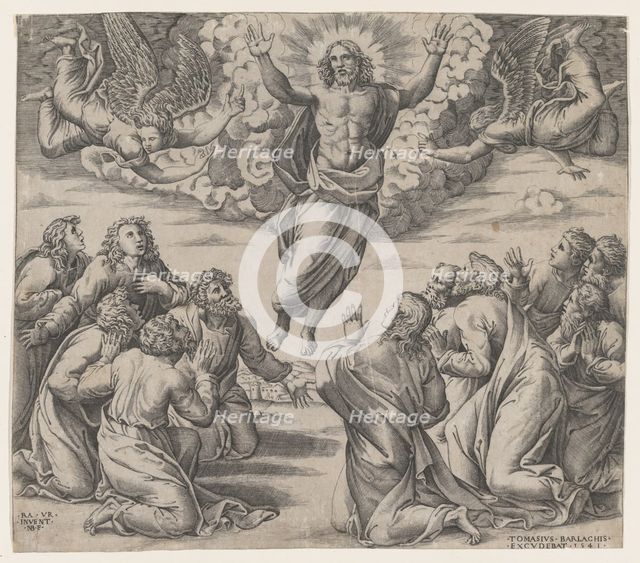 The Transfiguration, after Raphael, 1541., 1541. Creator: Nicolas Beatrizet.