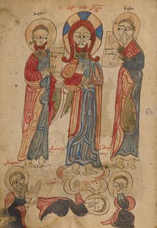 The Transfiguration; Gospel Book, 1386. Creator: Unknown