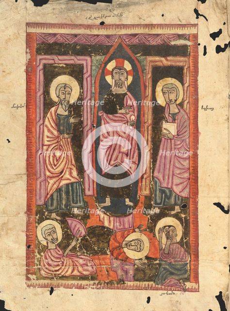 The Transfiguration; Gospel Book, 1583. Creator: Ghoukas.