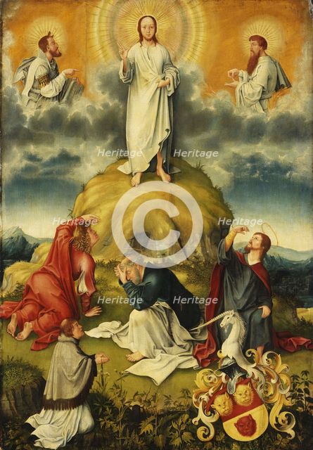 The Transfiguration of Christ. Epitaph of Johannes Göckerlein , ca 1515. Creator: Apt, Jacob (1485-1518).