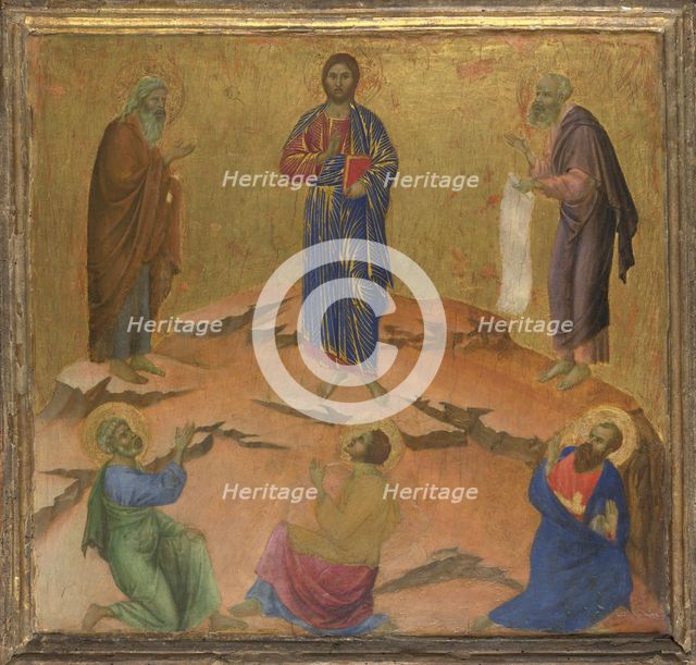 The Transfiguration of Jesus, ca 1308-1311. Artist: Duccio di Buoninsegna (1260-1318)