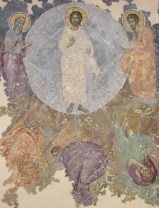 The Transfiguration of Jesus, ca 1380. Artist: Ancient Russian frescos