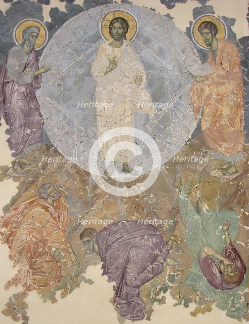 The Transfiguration of Jesus, ca 1380. Artist: Ancient Russian frescos  