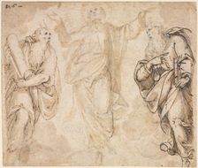 The Transfiguration (recto), c. 1590. Creator: Camillo Procaccini (Italian, 1546-1629)