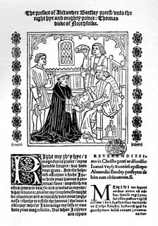 The Translator Presenting His Book to the Duke of Norfolk. c1500-1520, (1923). Artist: Richard Pynson