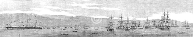 The Transport Fleet Embarking the Troops, at Varna, 1854. Creator: Unknown.
