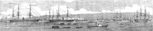 The Transport Fleet Embarking the Troops, at Varna, 1854. Creator: Unknown