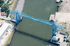 The Transporter Bridge over the River Tees, Middlesbrough, 2018. Creator: Emma Trevarthen