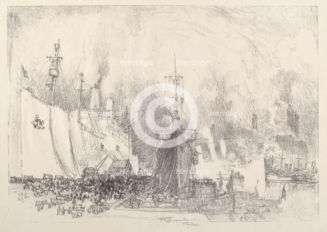 The Transports, 1917. Creator: Joseph Pennell.