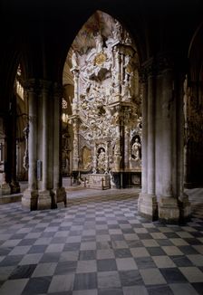 The transparent altar, work of Narciso Tome (1729-1732) in the Interior of the Toledo Cathedral
