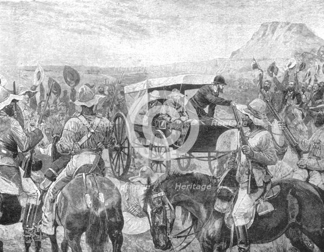 'The Transvaal War, 1881: President Brand Making the Declaration of Peace at Laing's Nek', (1901). Creator: Unknown.