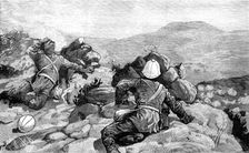 The Transvaal War: all that we saw of the Boers at Majuba Hill, 1881. Creator: Unknown
