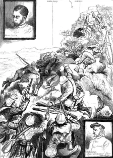 The Transvaal War: Sir George Colley's midnight ascent of Majuba Hill, February 26, 1881. Creator: Unknown