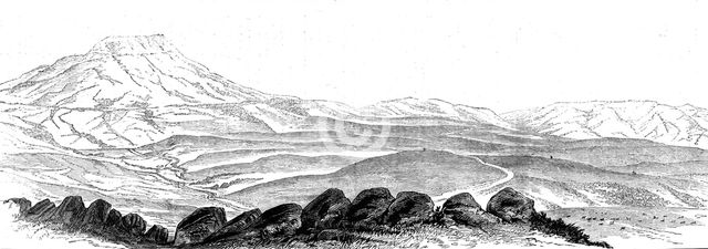 The Transvaal War: the Boers' position at Laing's Neck, 1881.  Creator: Unknown.