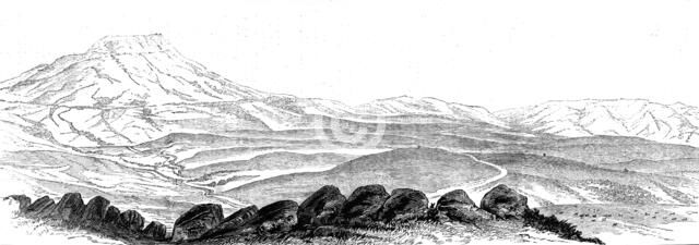The Transvaal War: the Boers' position at Laing's Neck, 1881.  Creator: Unknown.